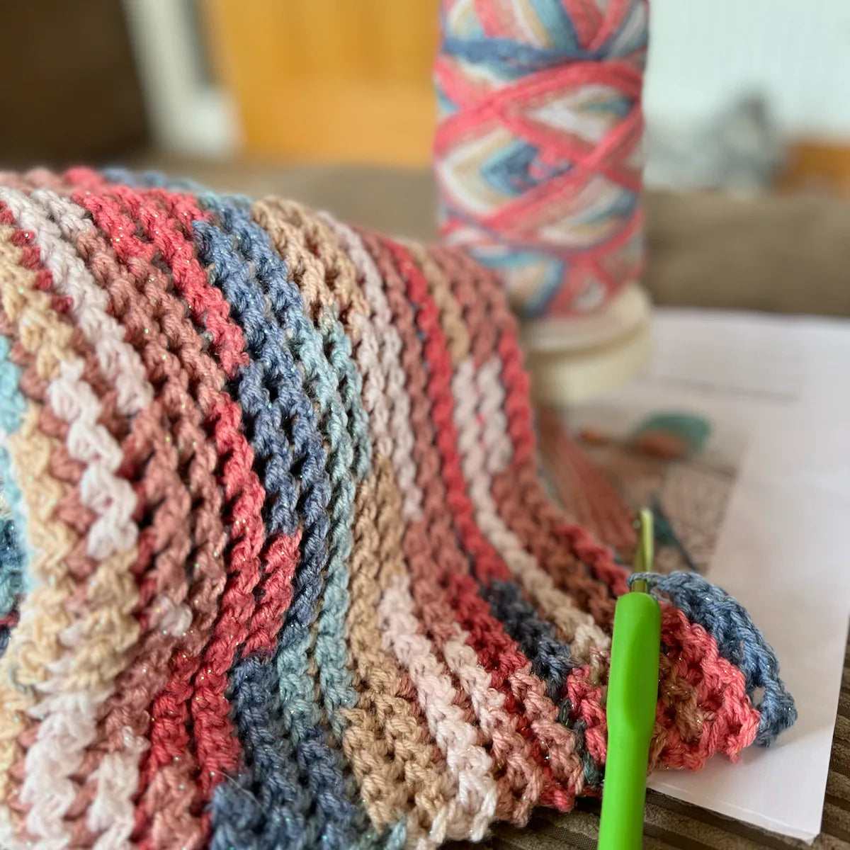 Zigzag Waffle Blanket - 2 Styles Crochet Pattern