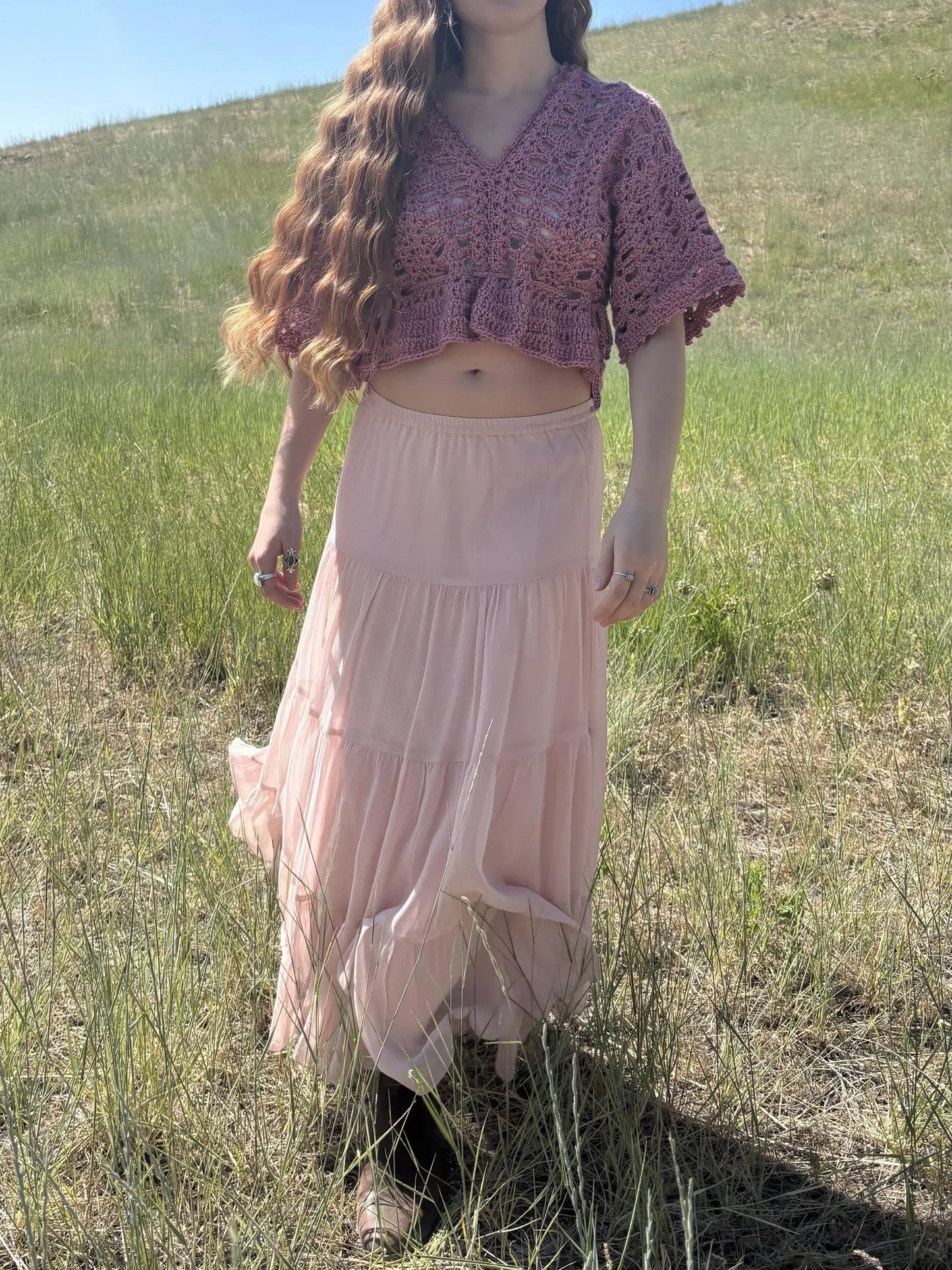 Aura top crochet pattern