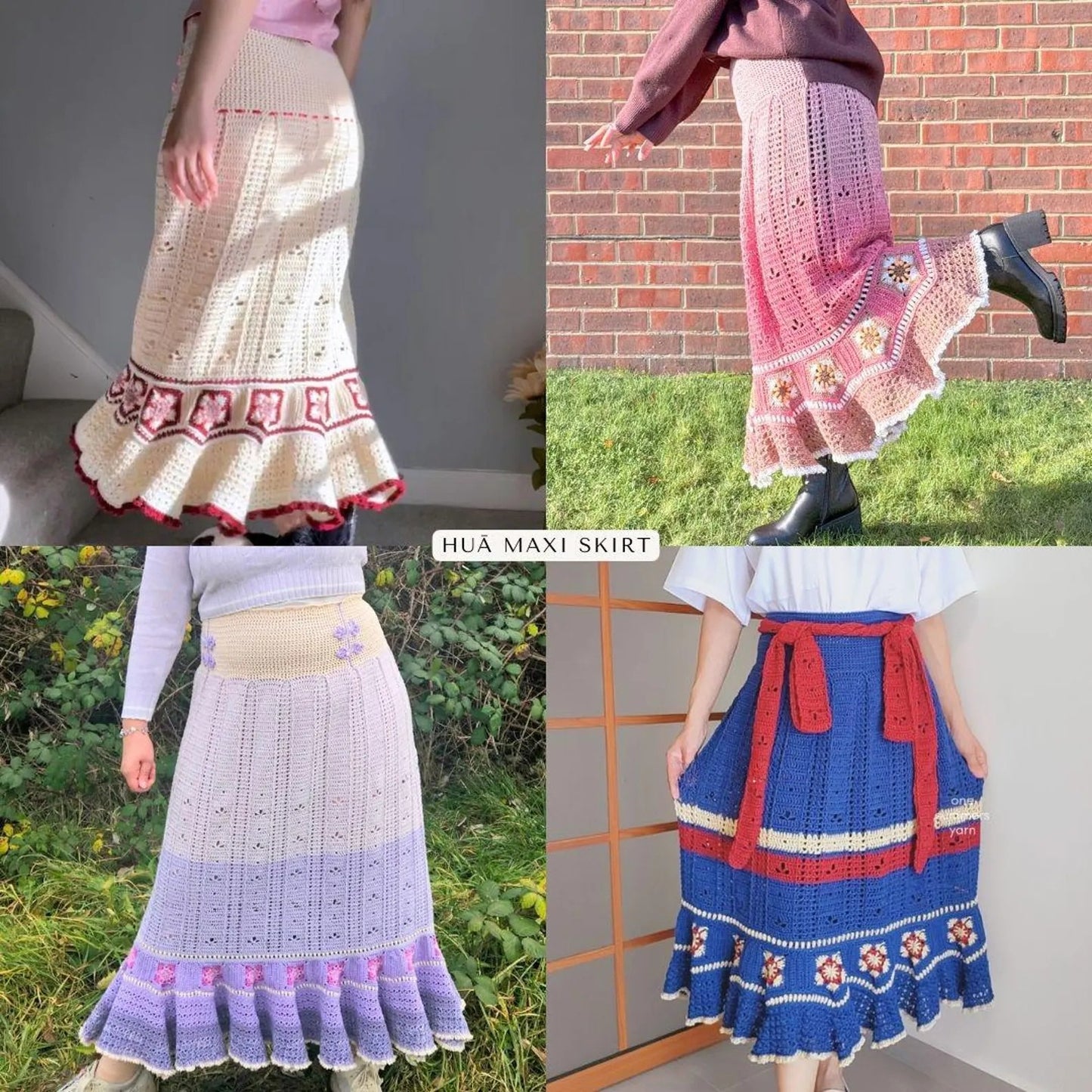 Floral Skirt Crochet Pattern (Made-to-Measure)