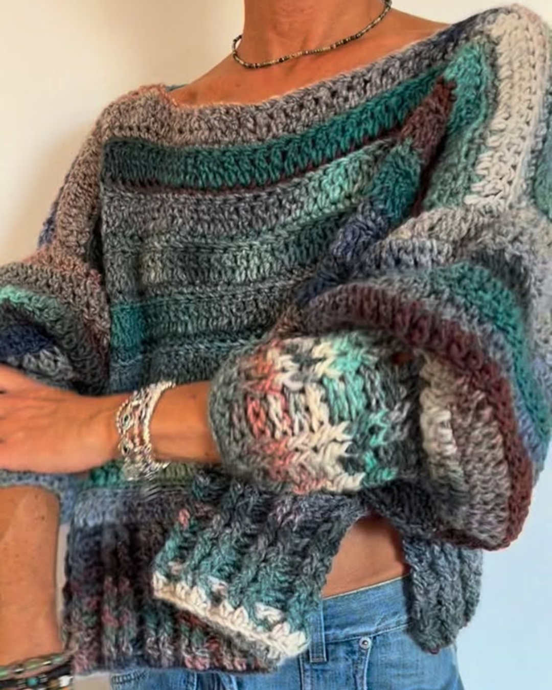 Tierra Sweater with Video, Crochet Sweater Pattern
