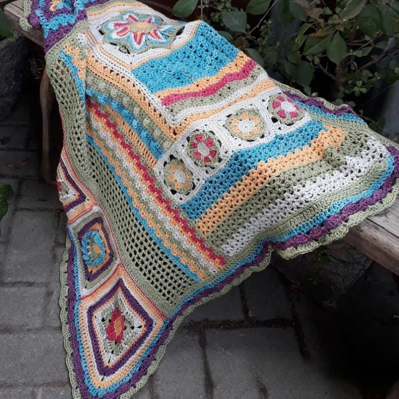 The Scrapsadelic Groovy Blanket - Crochet Pattern