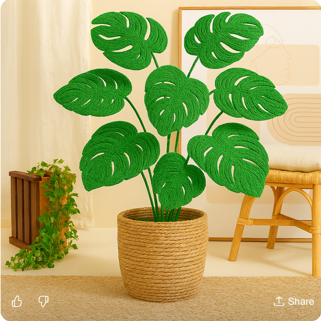 Monstera Crochet Pattern