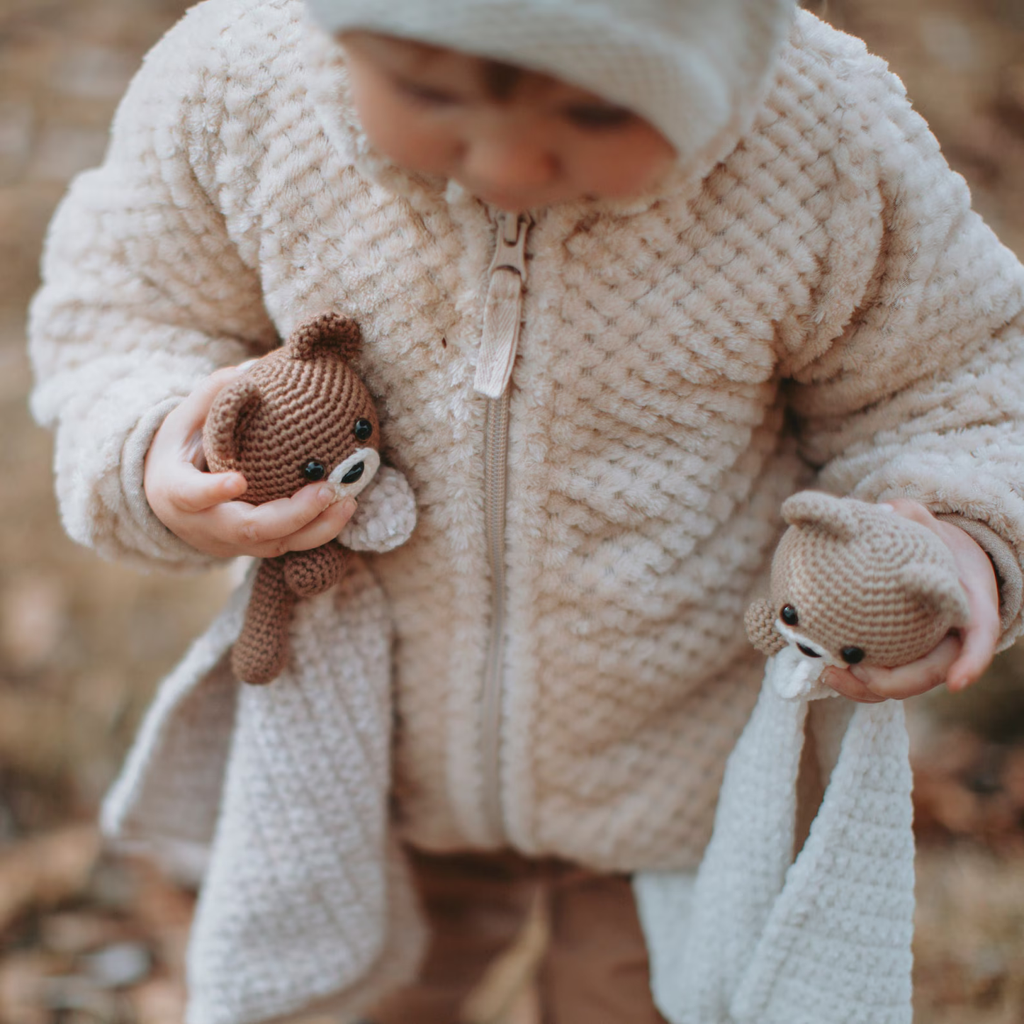 Teddy Bear Security Blanket Comforter - PDF Crochet Pattern