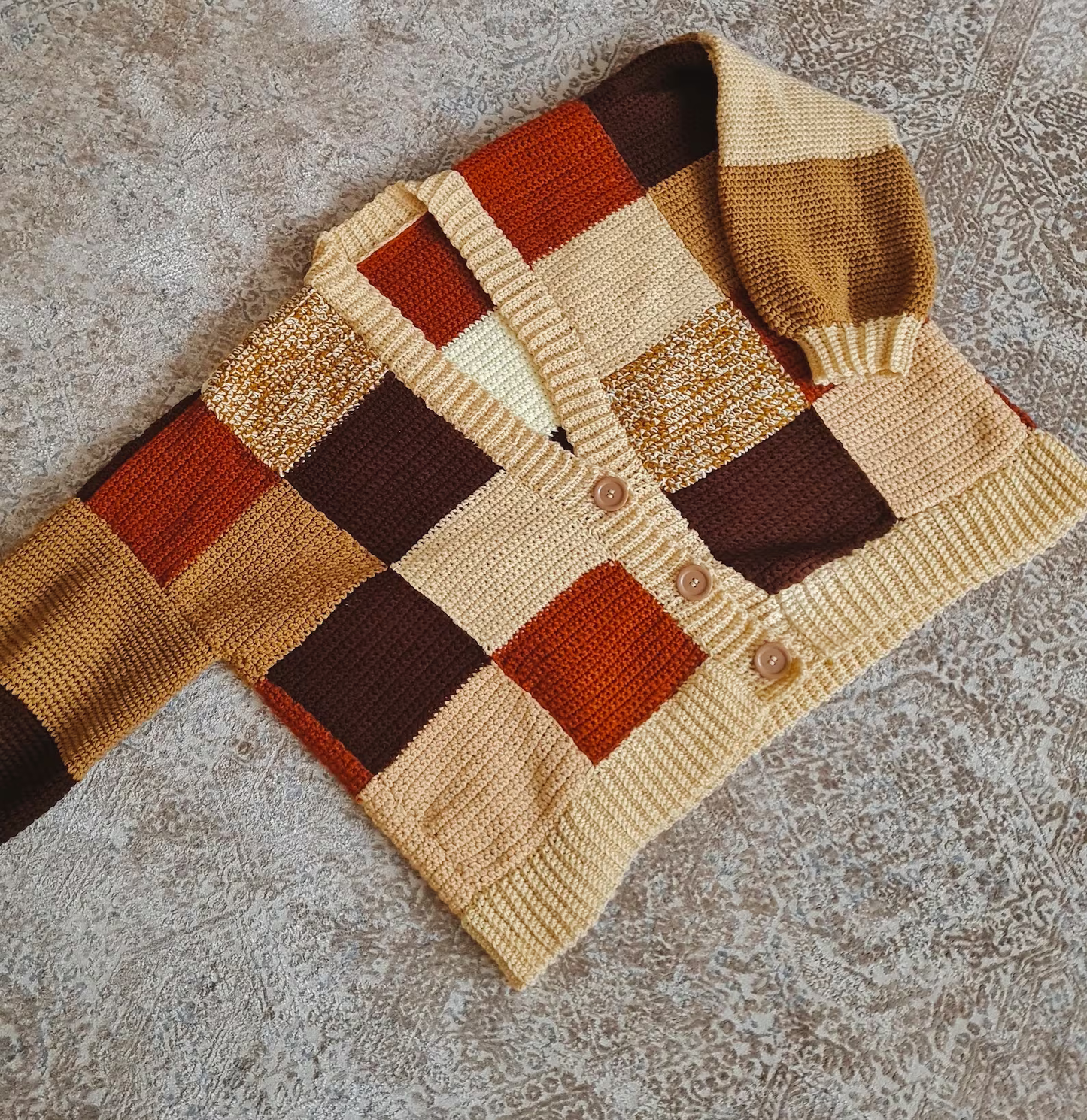Patchwork Cardigan Crochet Pattern