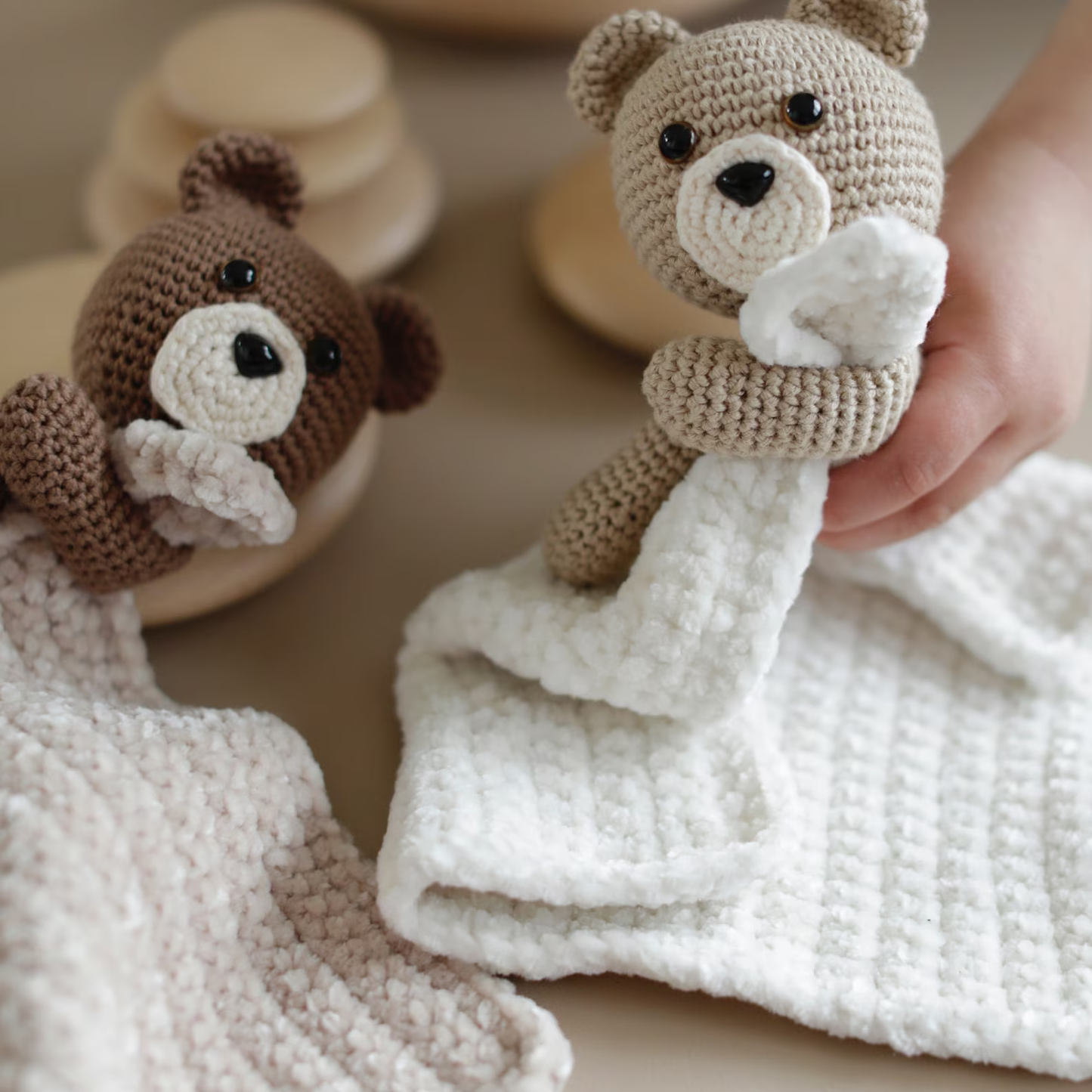 Teddy Bear Security Blanket Comforter - PDF Crochet Pattern