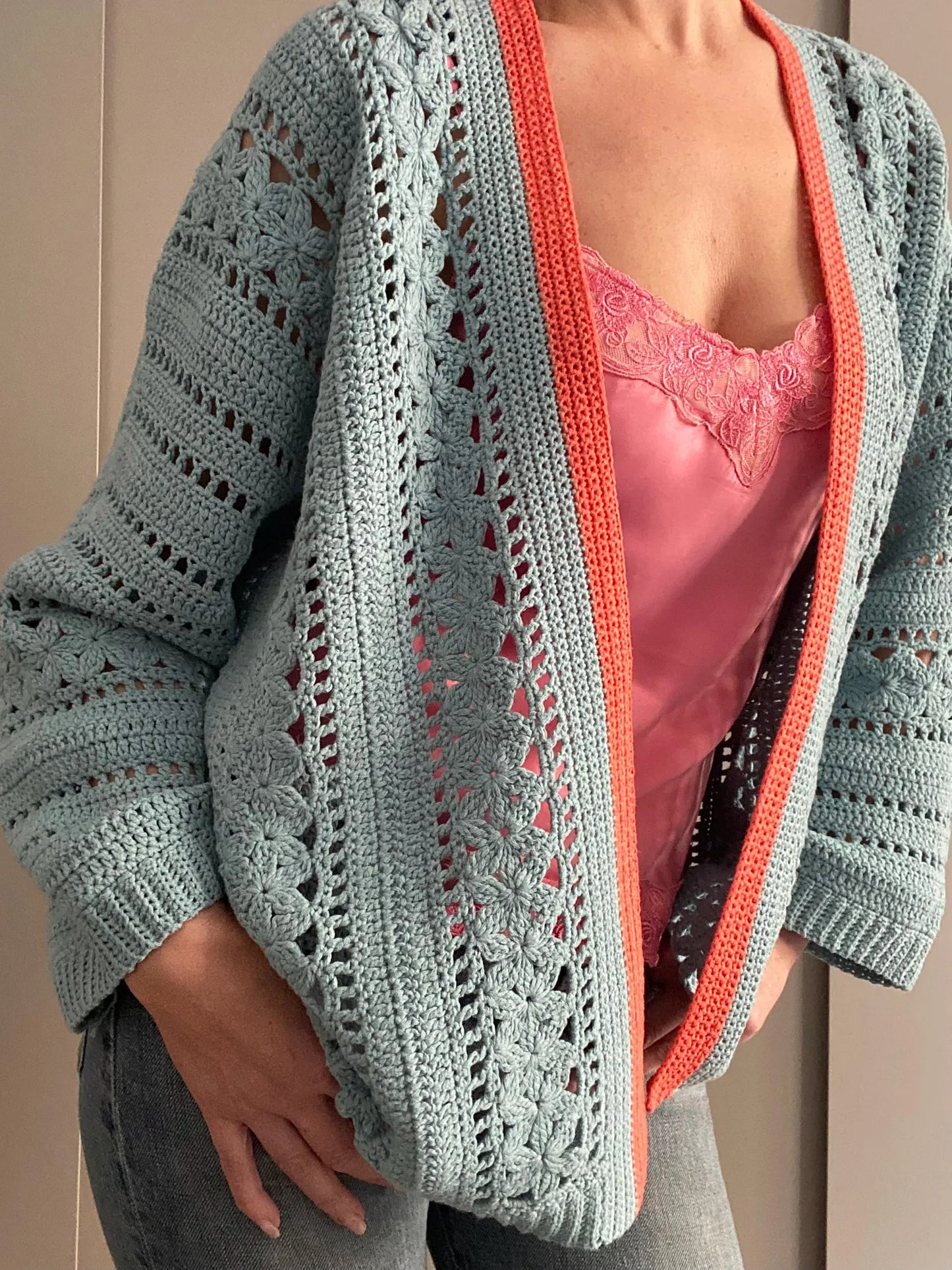 FLORA Sweater Cardigan Crochet Pattern