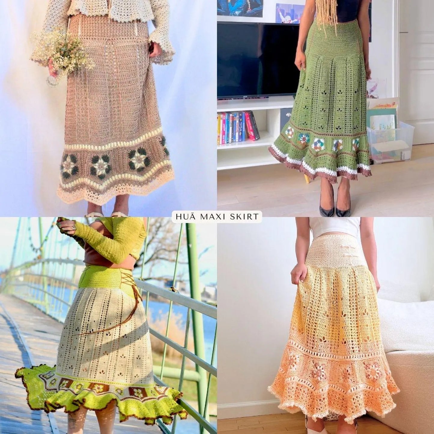Floral Skirt Crochet Pattern (Made-to-Measure)