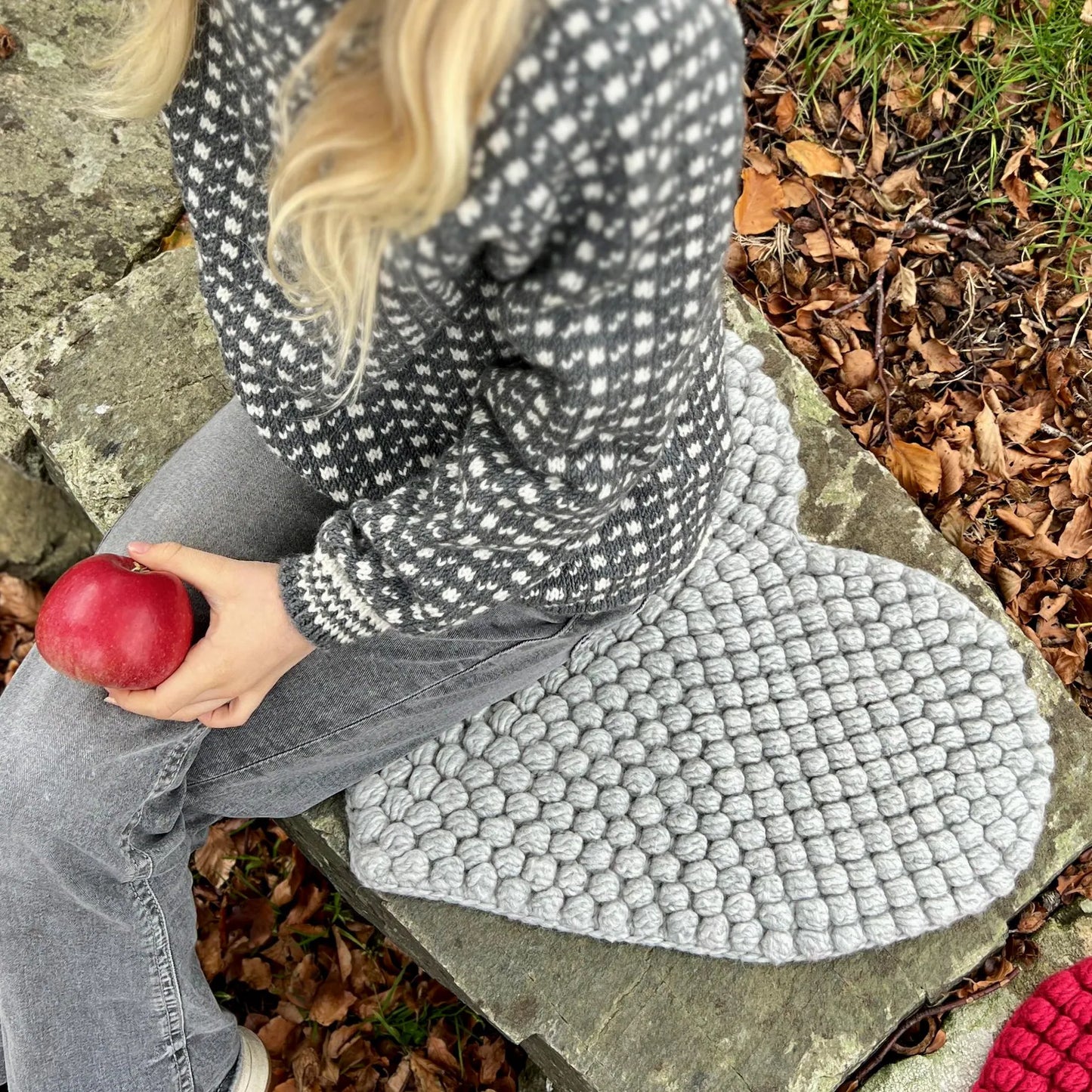 Heart Seat Pad Crochet Pattern