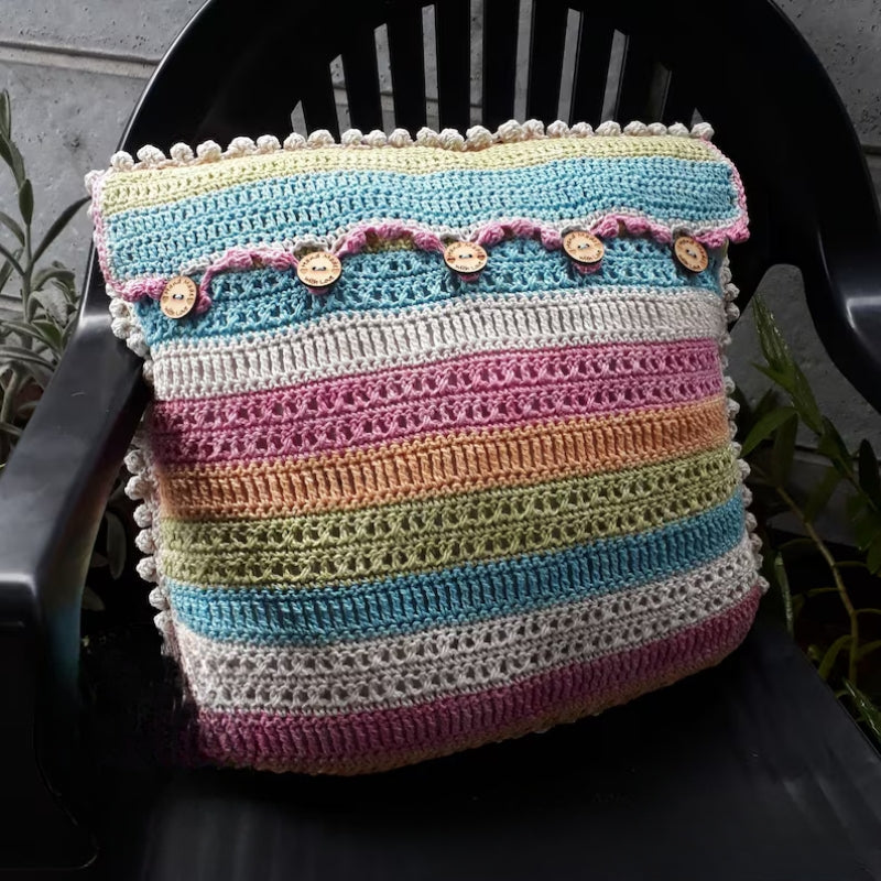 The Scrapsadelic Groovy Cushion - Crochet Pattern