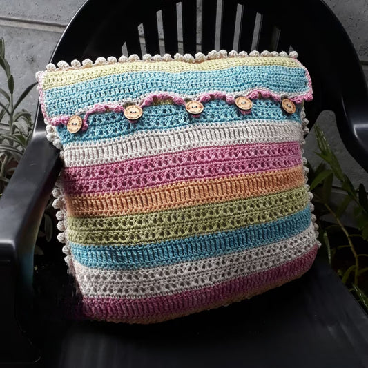 The Scrapsadelic Groovy Cushion - Crochet Pattern