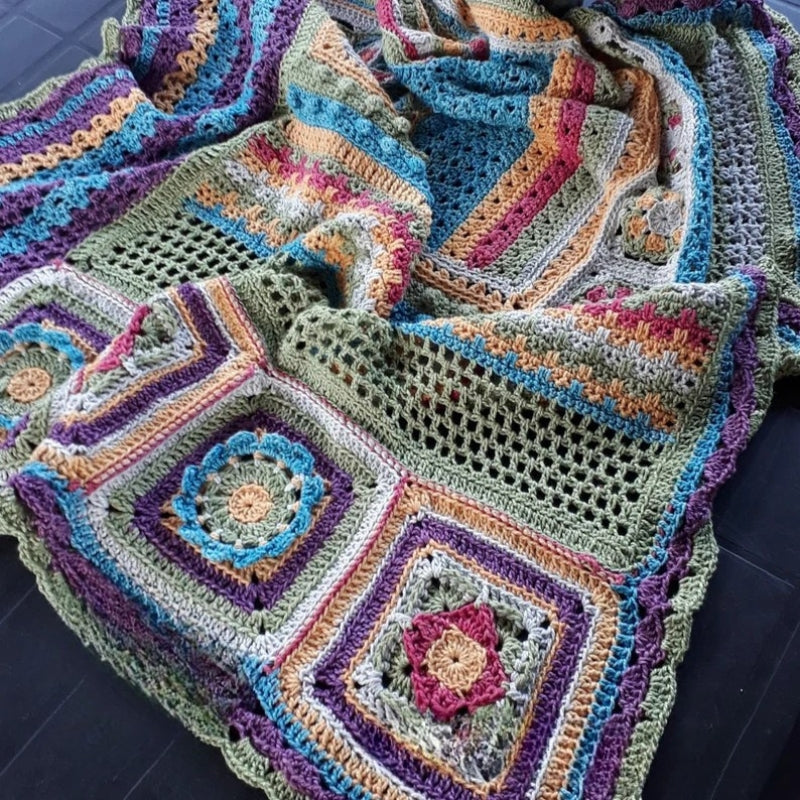 The Scrapsadelic Groovy Blanket - Crochet Pattern