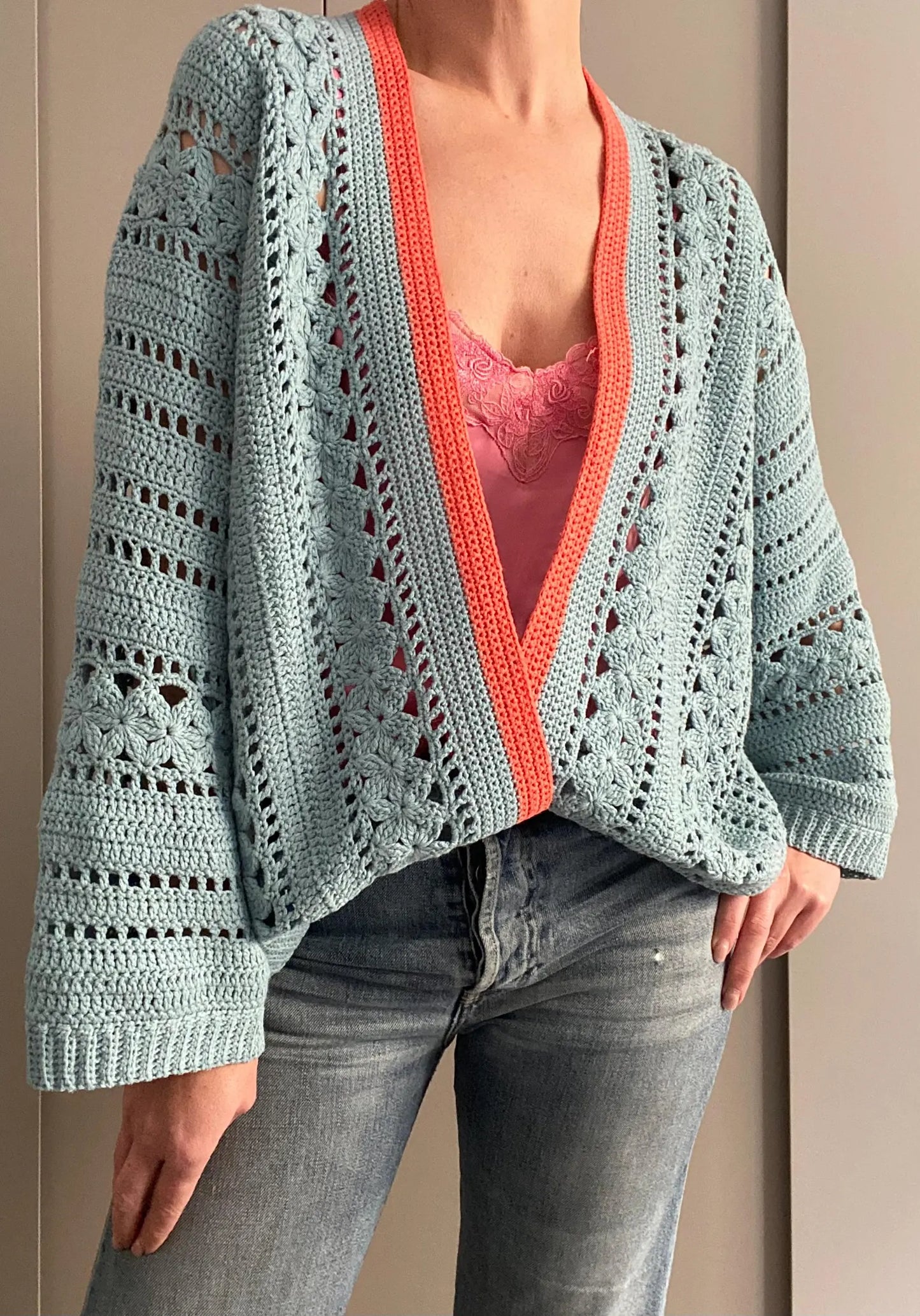 FLORA Sweater Cardigan Crochet Pattern