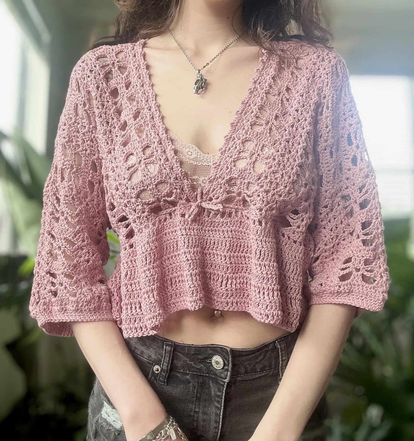 Aura top crochet pattern
