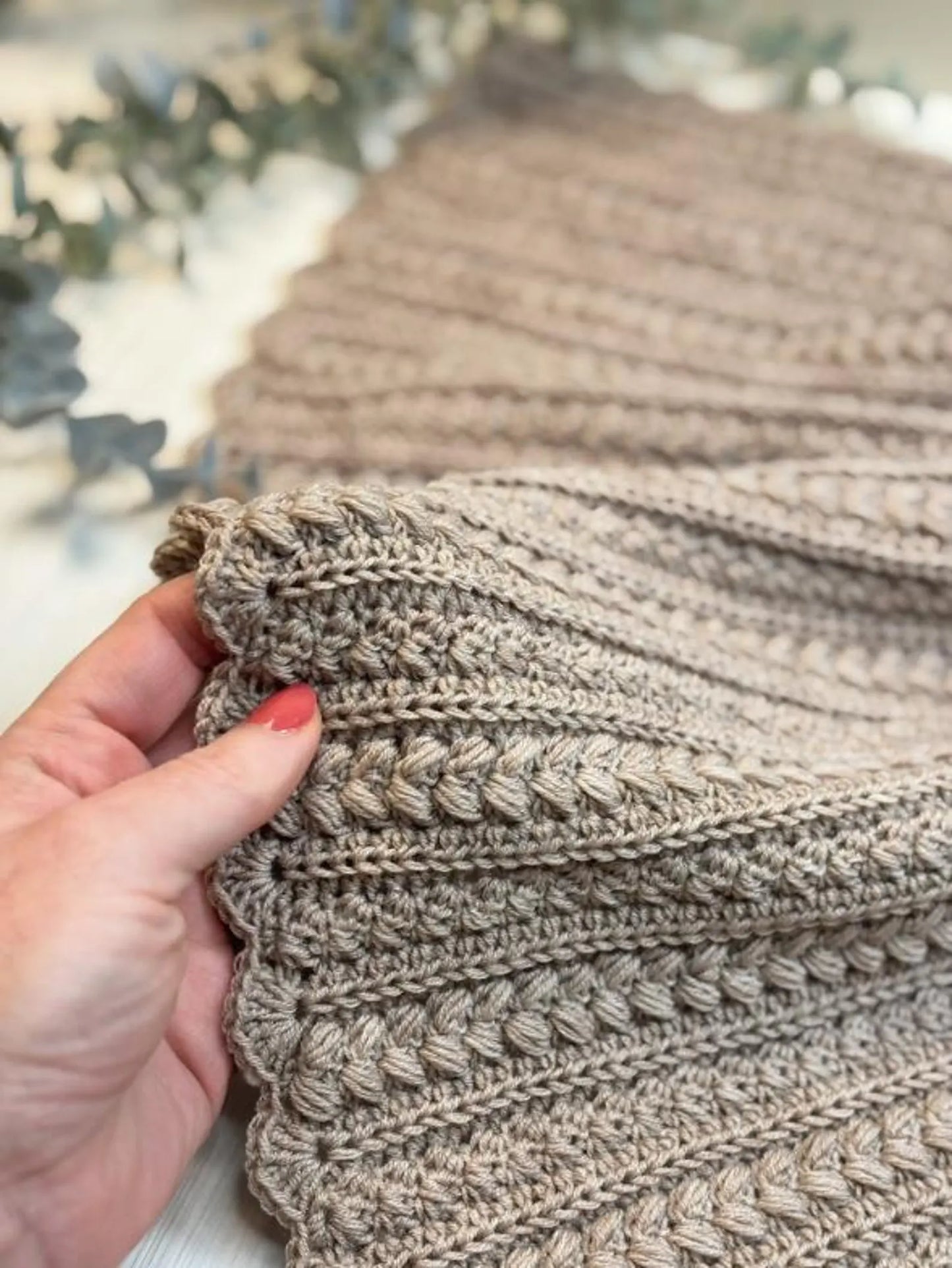 Little Lamb Baby Blanket crochet pattern