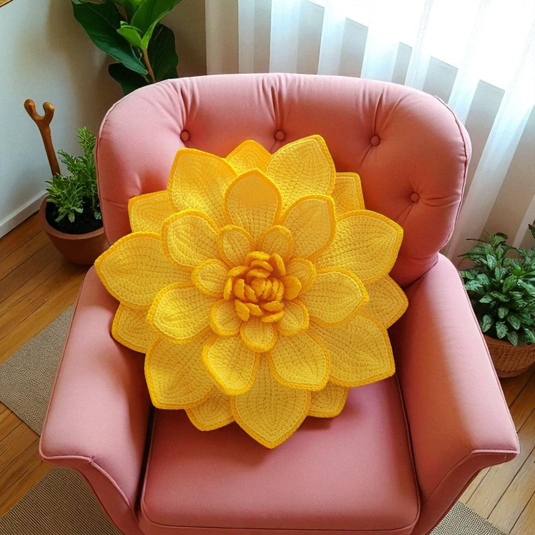 Camellia Cushion Crochet pattern