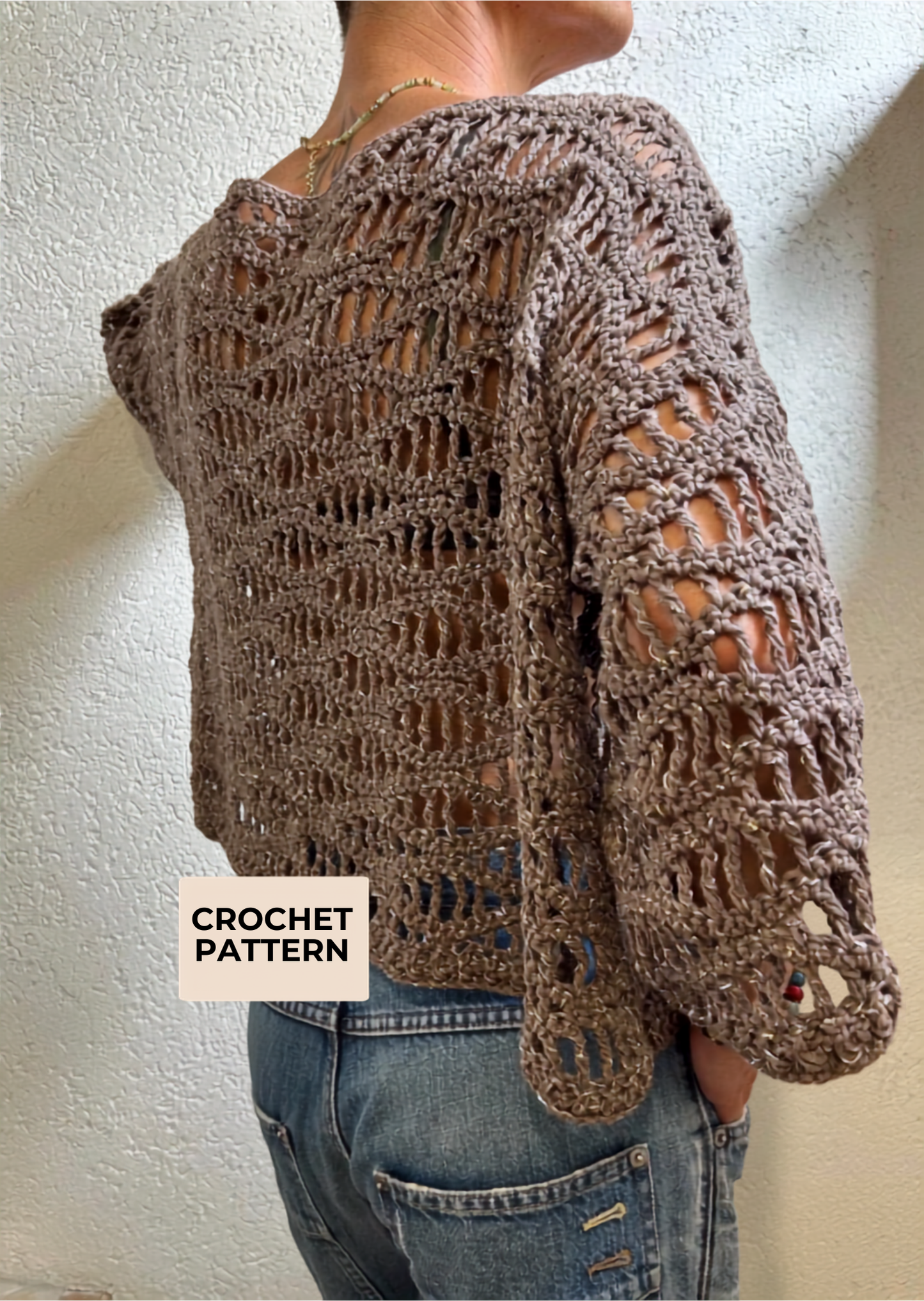 Dune Mesh Top Crochet Pattern PDF with Step-by-Step Video Tutorials