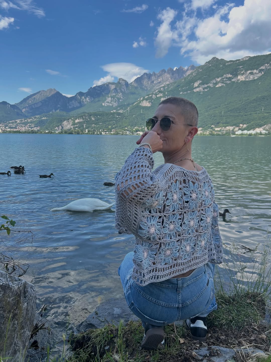 Moonflower Top Crochet Pattern Boho Granny Square Sweater