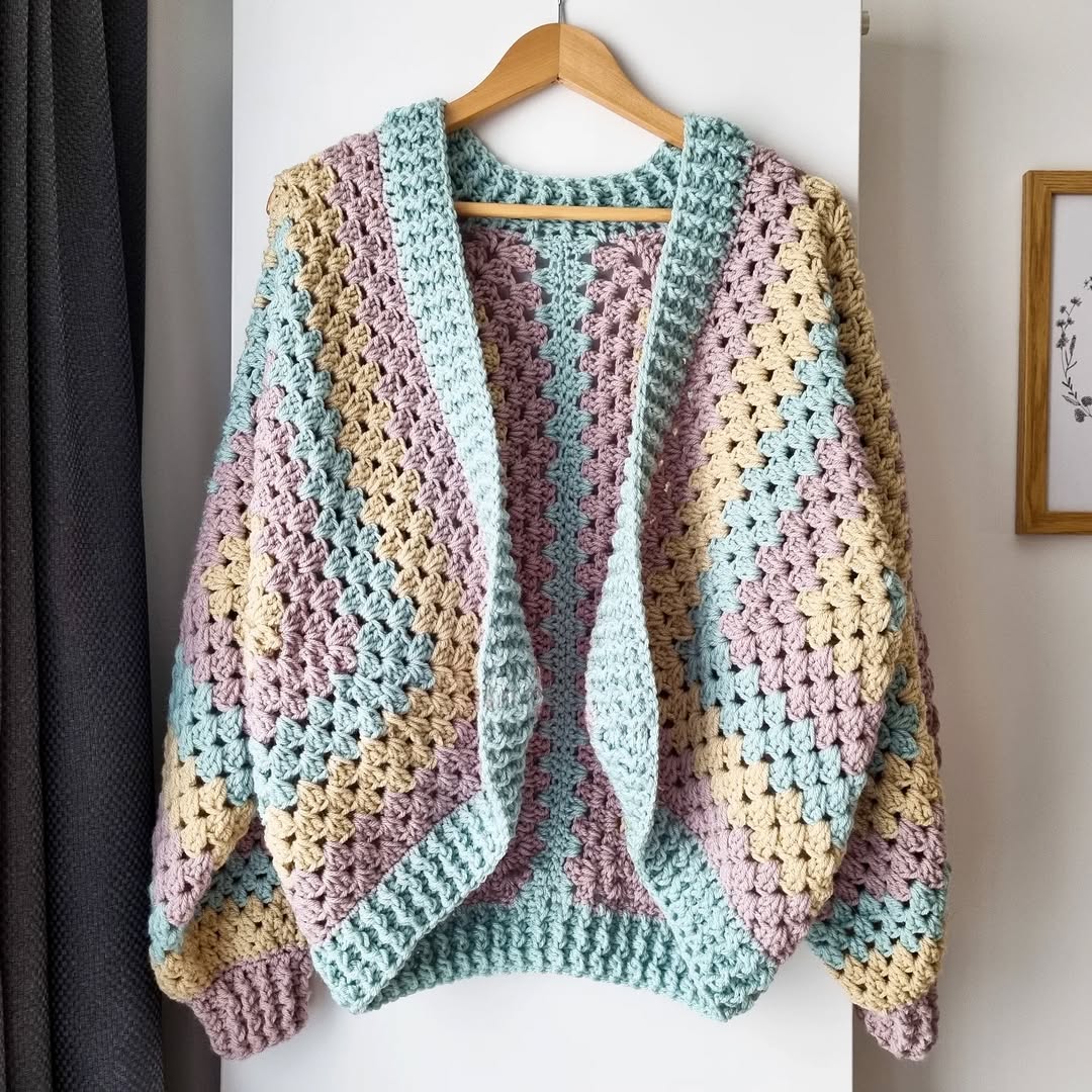 Cardigan Hexagon Crochet Pattern