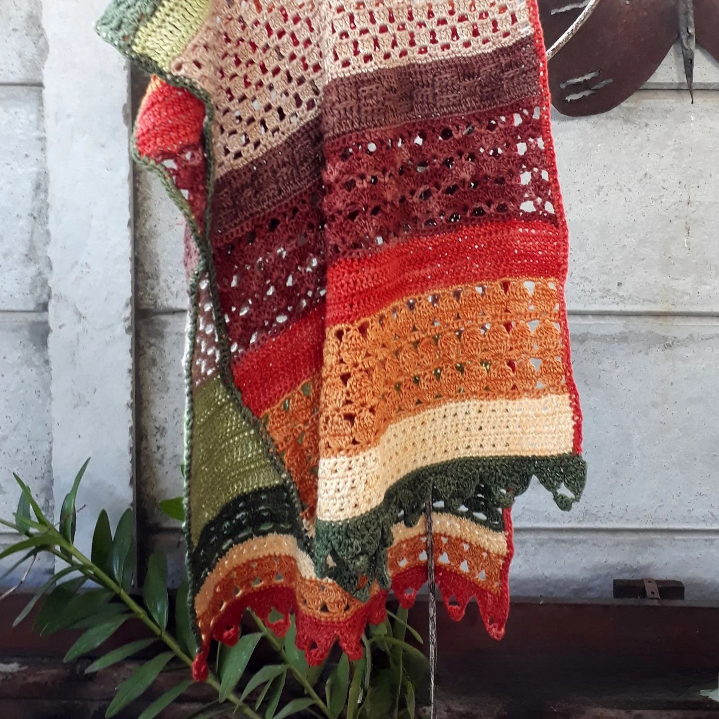 🍂 Autumn Falls Wrap — A Cozy Cascade of Color