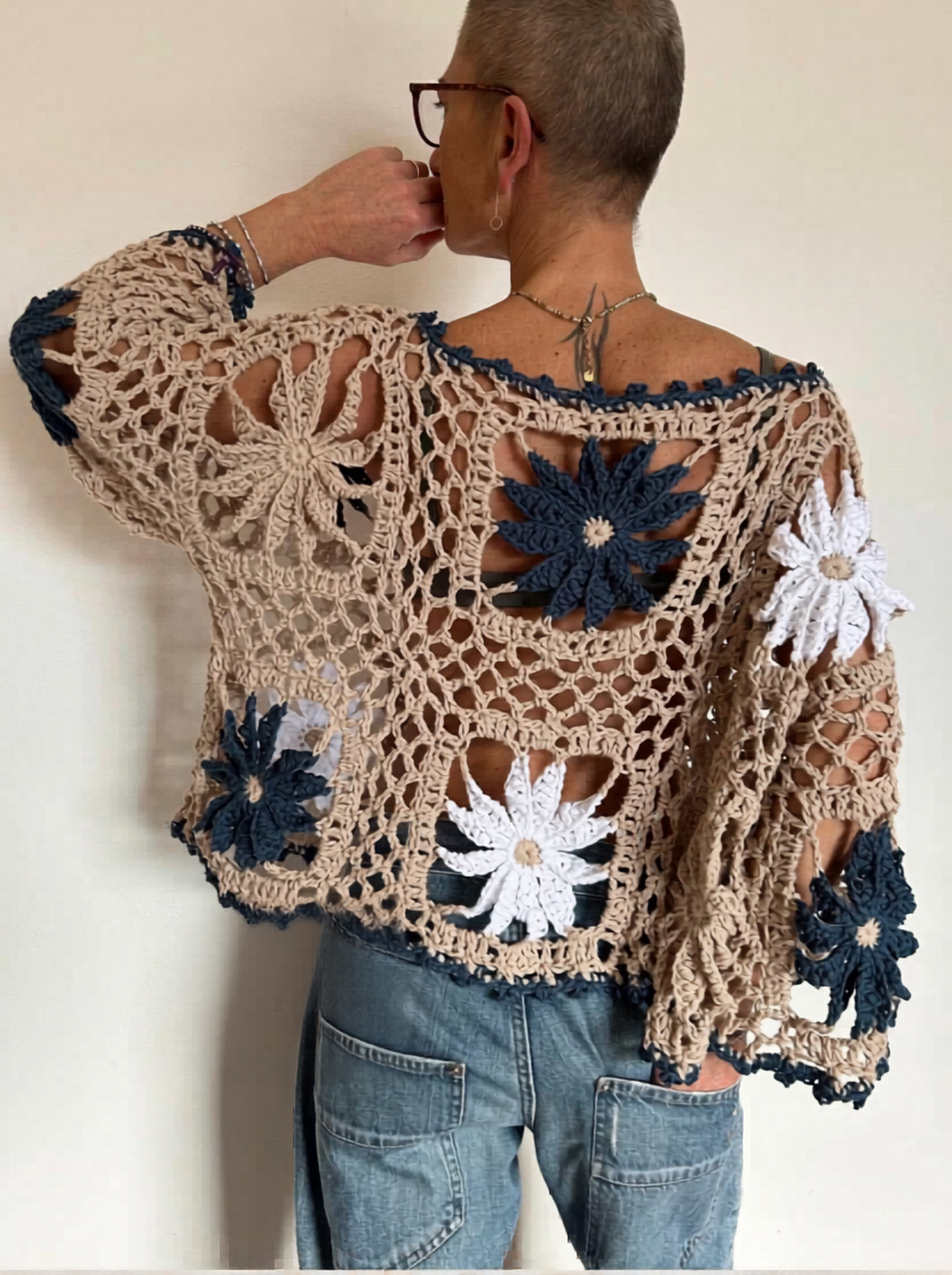 Dahlia Flowers Top Crochet Pattern