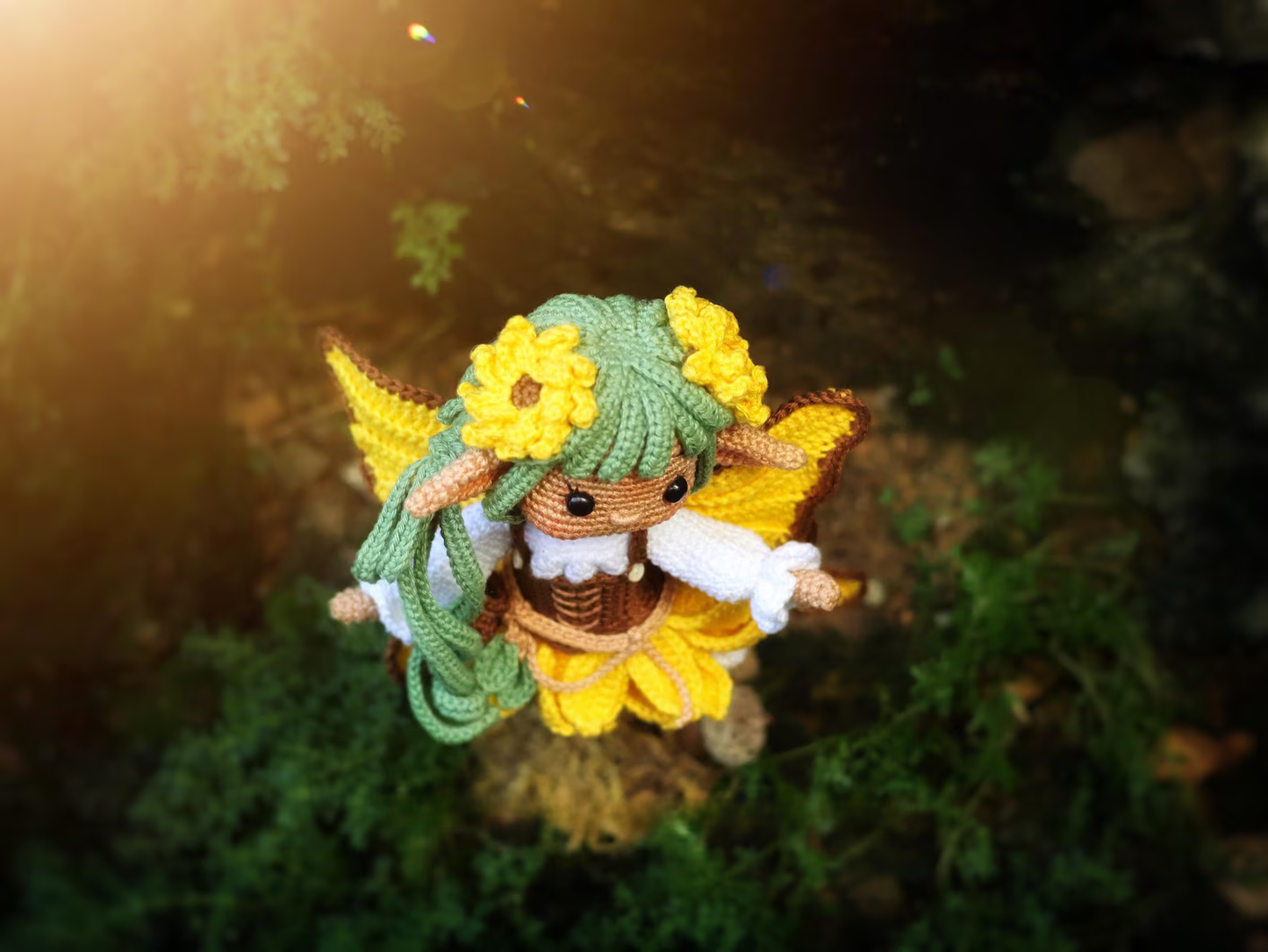 Amigurumi Doll Sunflower Fairy Crochet Pattern