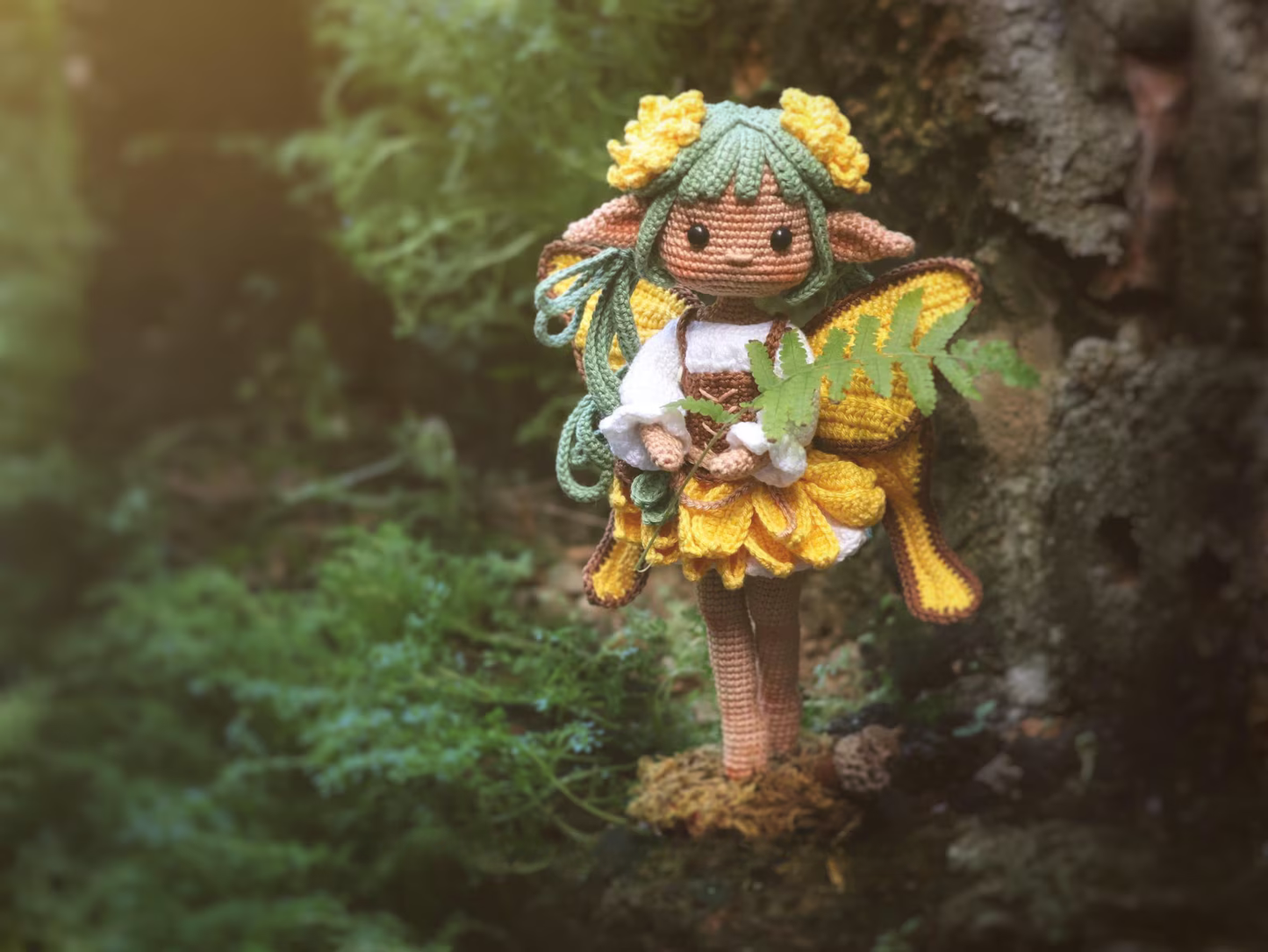 Amigurumi Doll Sunflower Fairy Crochet Pattern