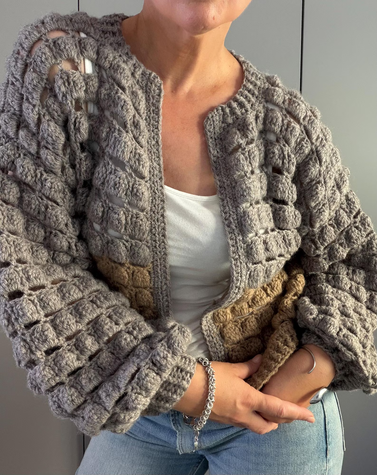 BRIK Granny Square Cardigan Crochet Pattern | Sizes S–XL + Video Tutorial