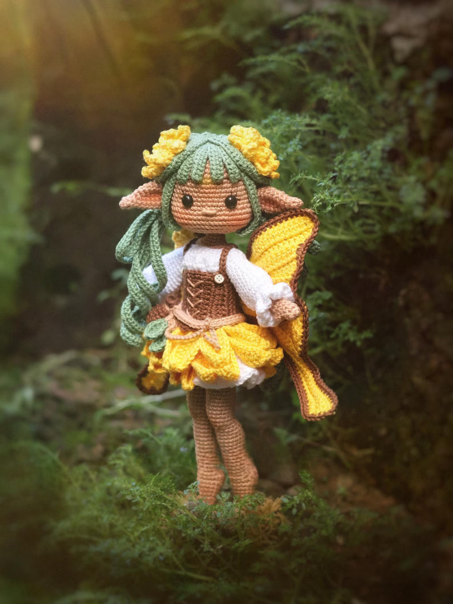 Amigurumi Doll Sunflower Fairy Crochet Pattern