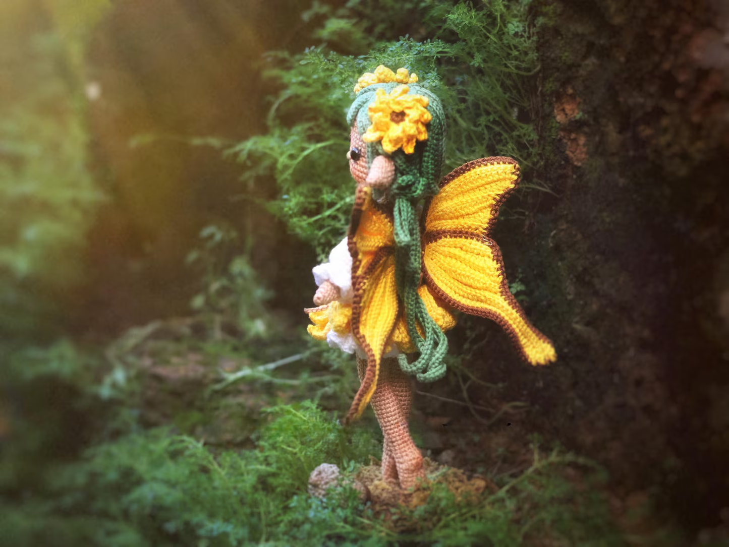 Amigurumi Doll Sunflower Fairy Crochet Pattern
