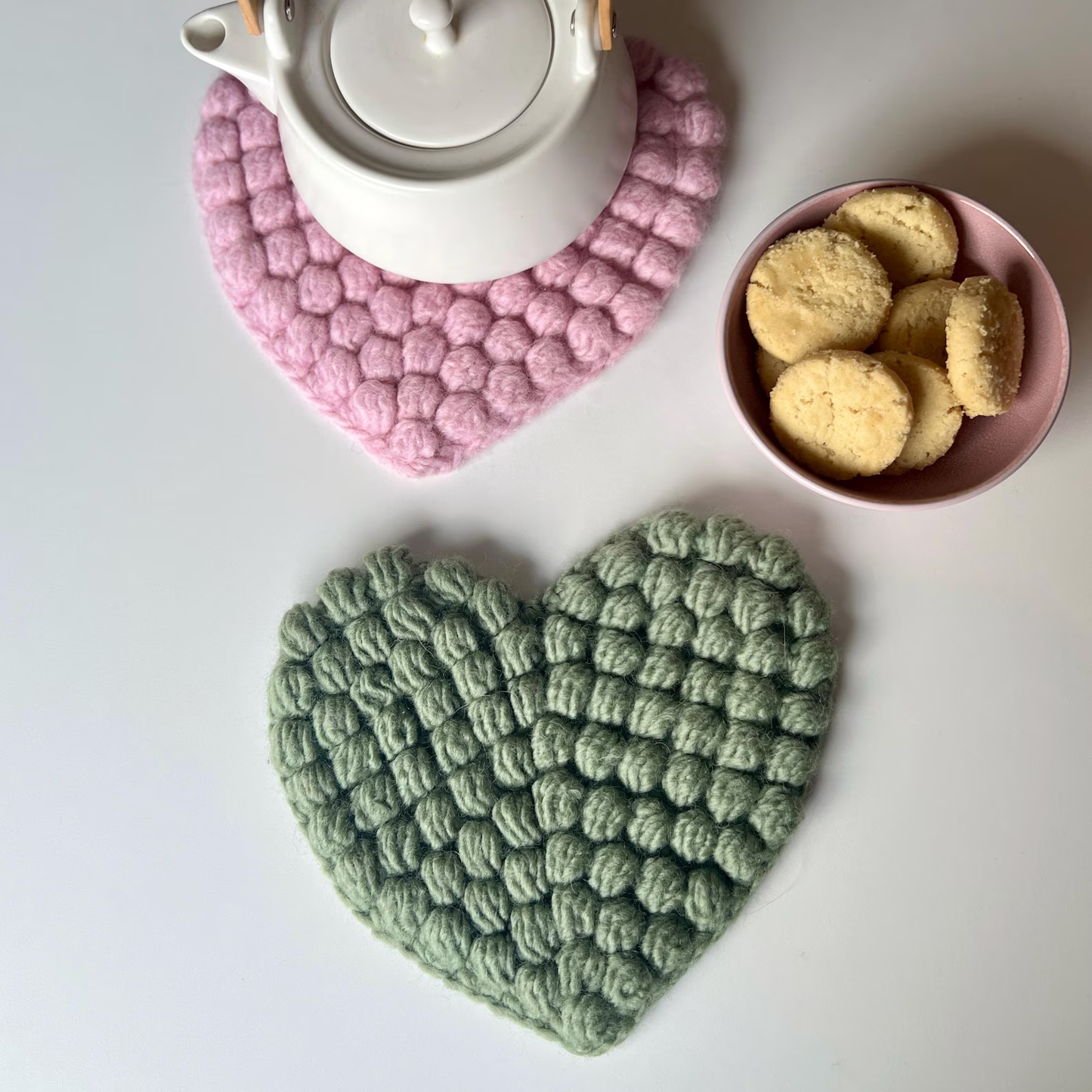 Heart Trivet - Modern and Cute Kitchen Accessories Crochet Pattern