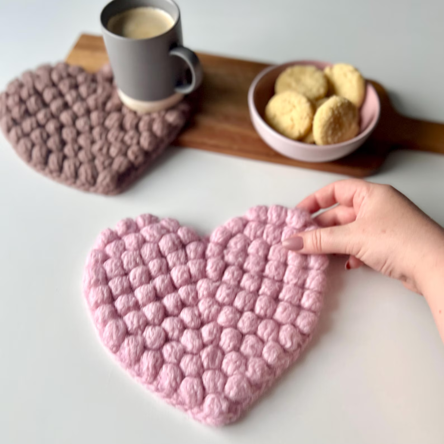 Heart Trivet - Modern and Cute Kitchen Accessories Crochet Pattern