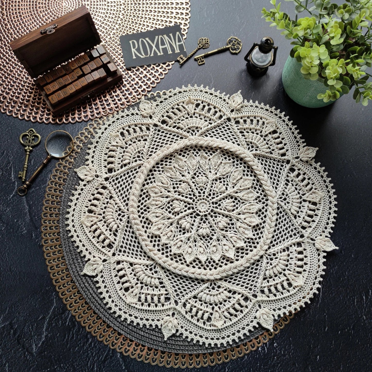 Roxana Crochet Doily – Crochet Pattern