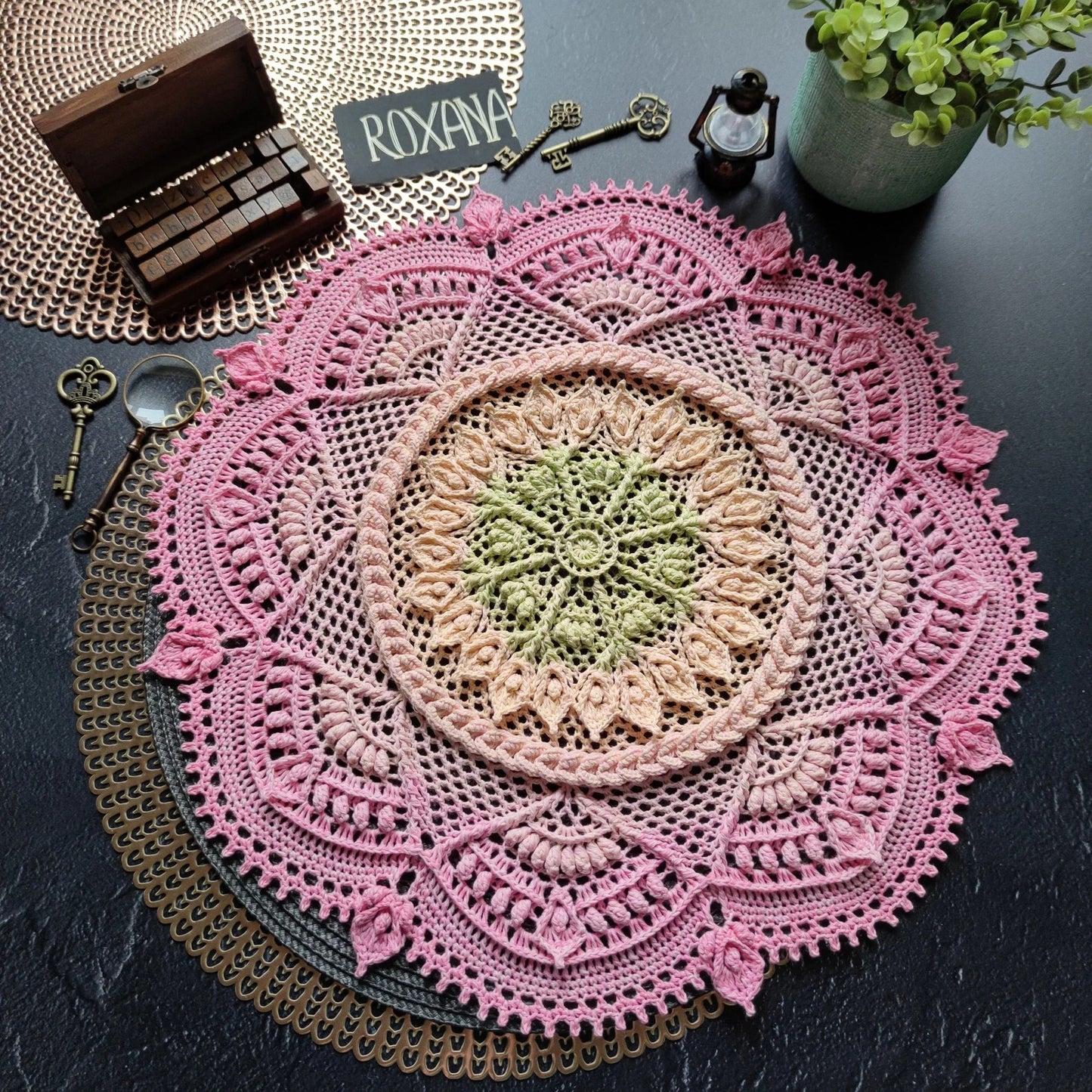 Roxana Crochet Doily – Crochet Pattern