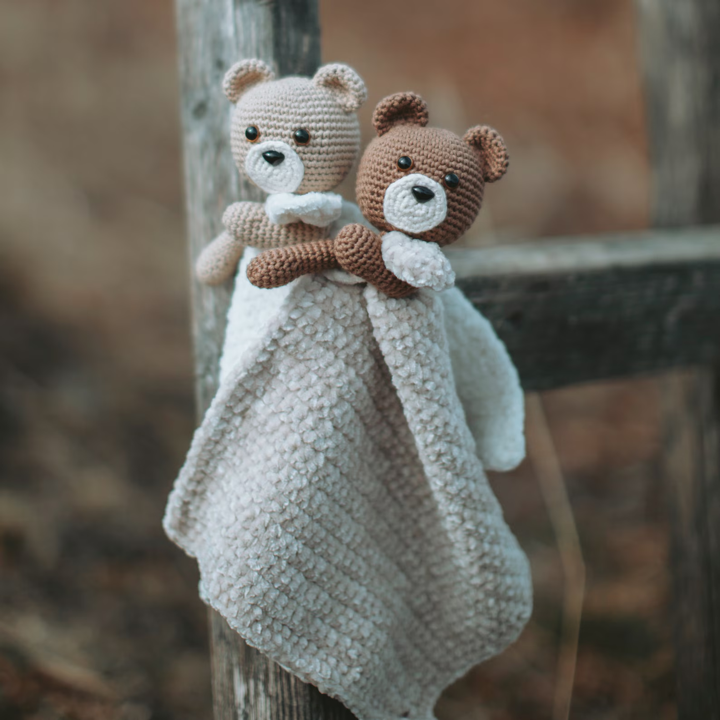 Teddy Bear Security Blanket Comforter - PDF Crochet Pattern