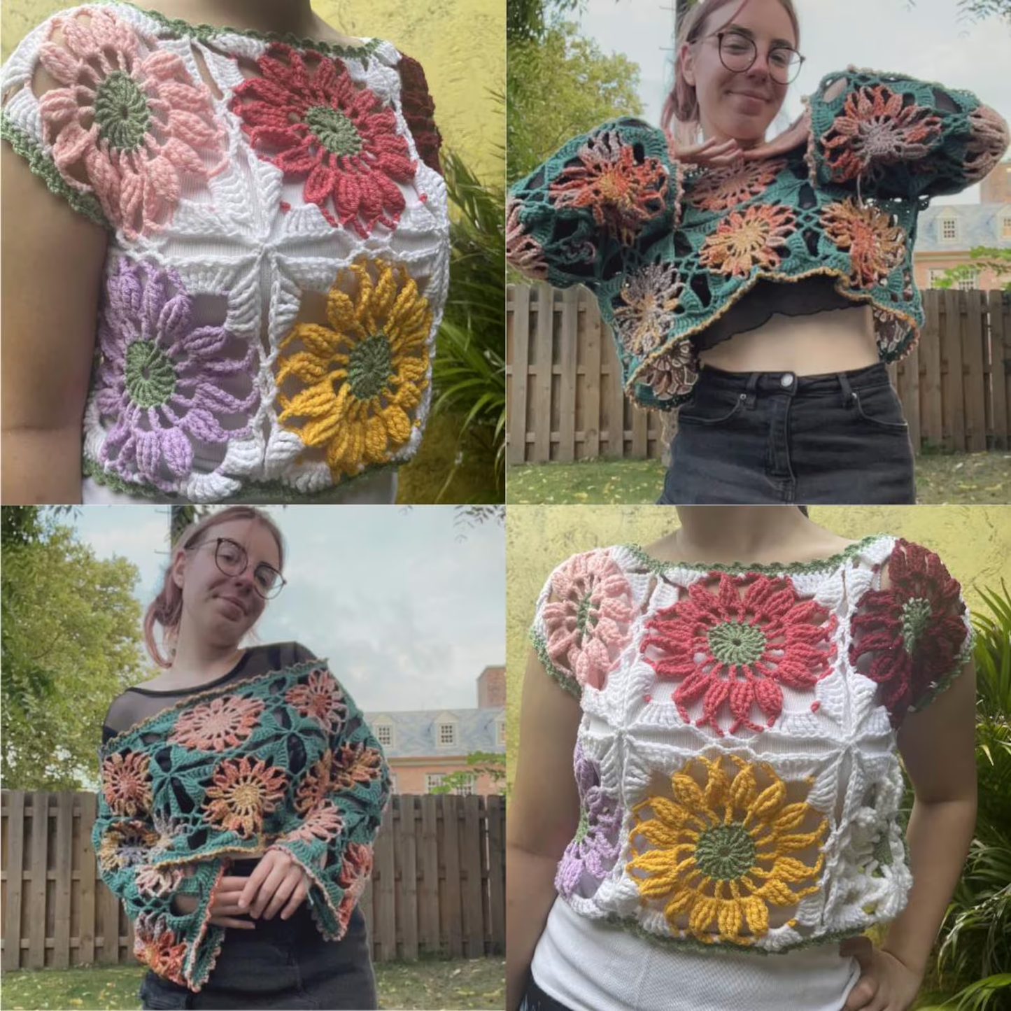 Gerbera Daisy Crochet Top Pattern