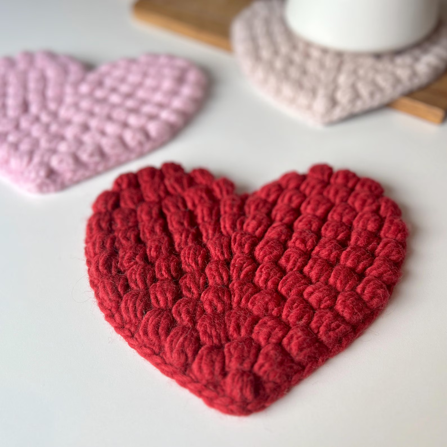 Heart Trivet - Modern and Cute Kitchen Accessories Crochet Pattern
