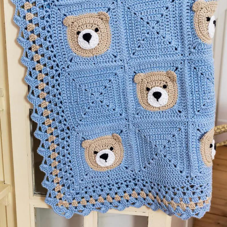 Teddy Bear Blanket Crochet Pattern
